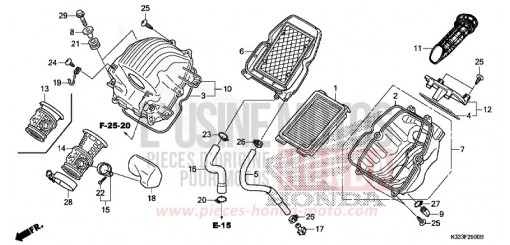 FILTRE A AIR CBR300RAF de 2015